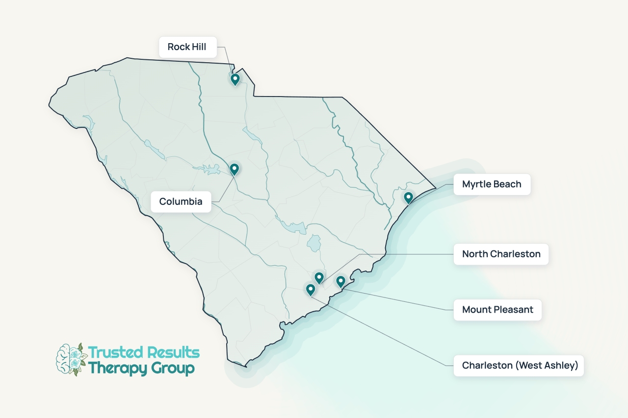 Trusted Results Theraphy 6 Locations Map